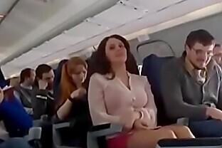 Mariya Shumakova Flashing Tits in Plane - Free HD Video