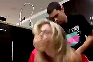 Young Son Fucks His Hot Mom in the Kitchen