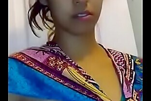 Indian Chick Milking Her Massive Boobs