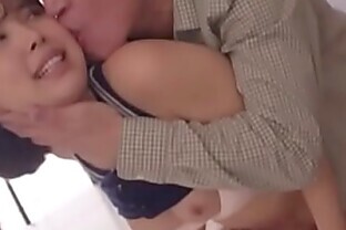 Beautiful Married Woman Fallen to Father-in-Law's Tongue Pleasures
