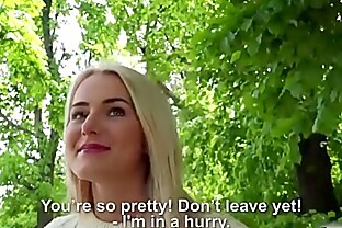 Blonde Hottie Fucks Outdoors Starring Aisha